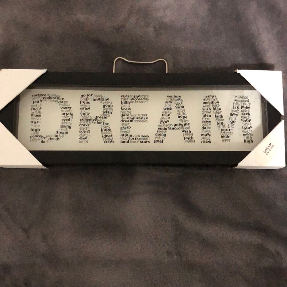 DREAM framed art poster print